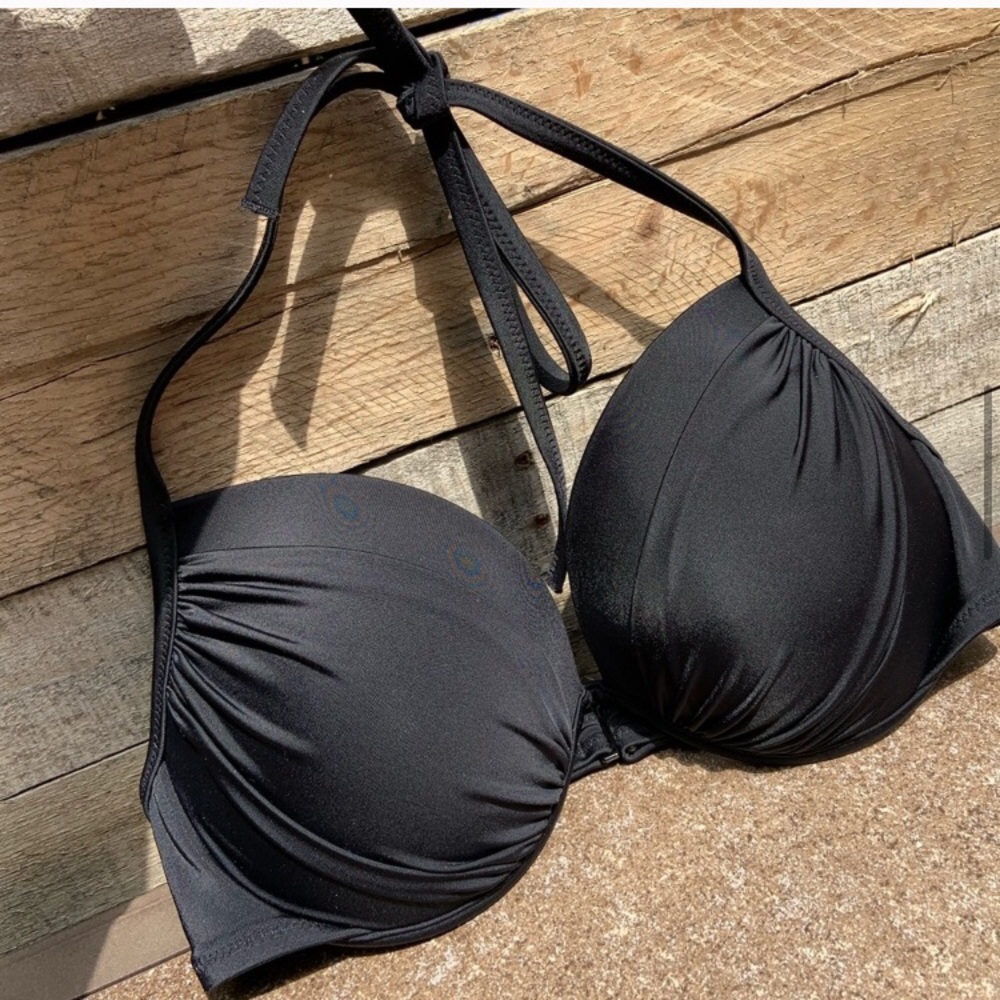 🌻NWOT Shade Shore Black Underwire Bikini Top 36D